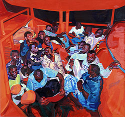 "am Mittelmeer", 2009, Öl auf Lw., 150 x 160 cm
