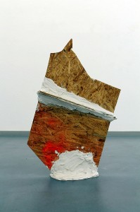 Kristina Berning, o.T., 2012, OSB, Gips, 98 cm